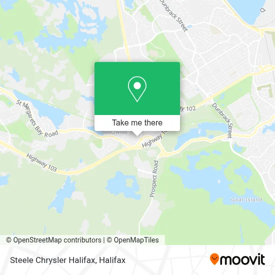 Steele Chrysler Halifax map