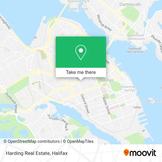 Harding Real Estate map