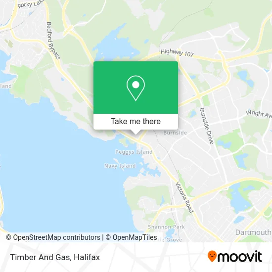 Timber And Gas map