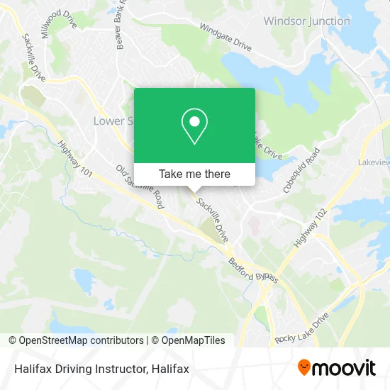 Halifax Driving Instructor map