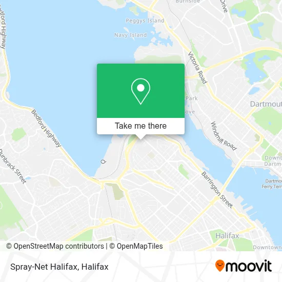 Spray-Net Halifax map