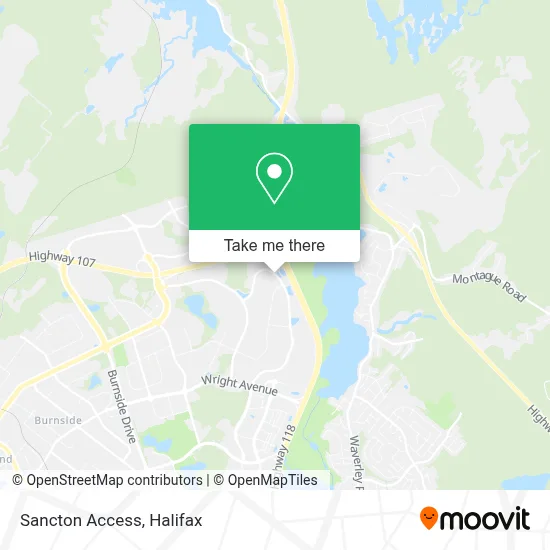 Sancton Access map