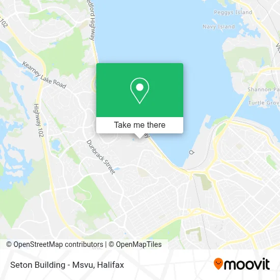 Seton Building - Msvu map