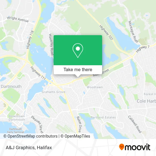 A&J Graphics map