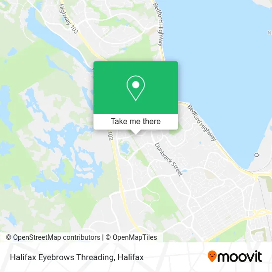 Halifax Eyebrows Threading map
