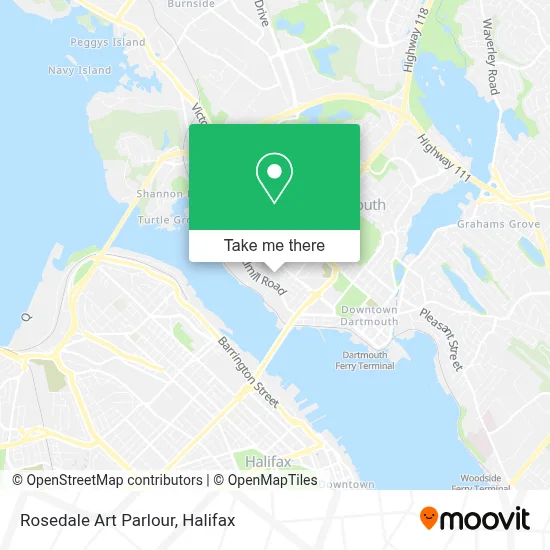 Rosedale Art Parlour map