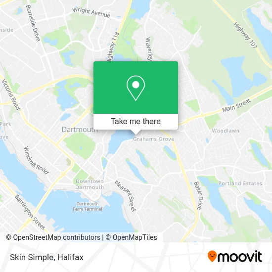 Skin Simple map