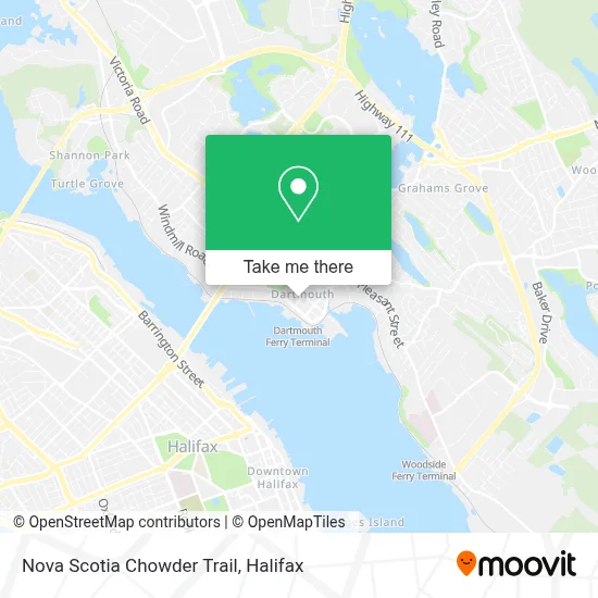 Nova Scotia Chowder Trail map