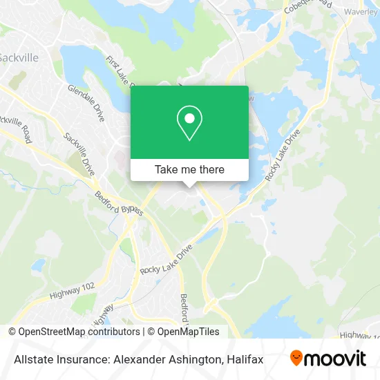 Allstate Insurance: Alexander Ashington map