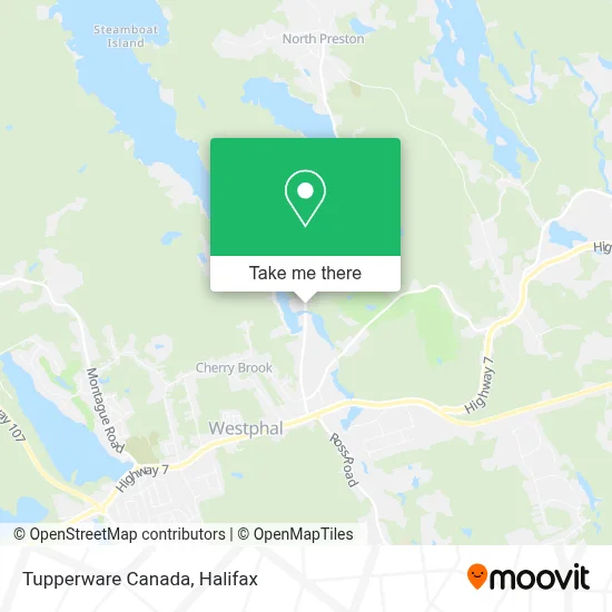 Tupperware Canada map