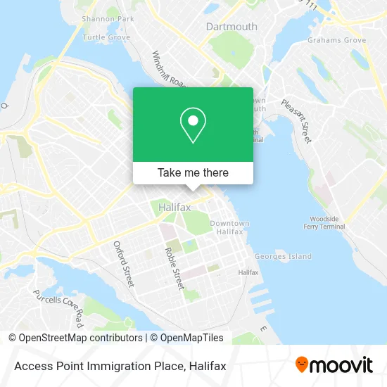 Access Point Immigration Place map