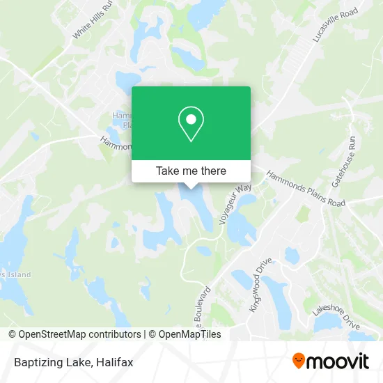 Baptizing Lake map