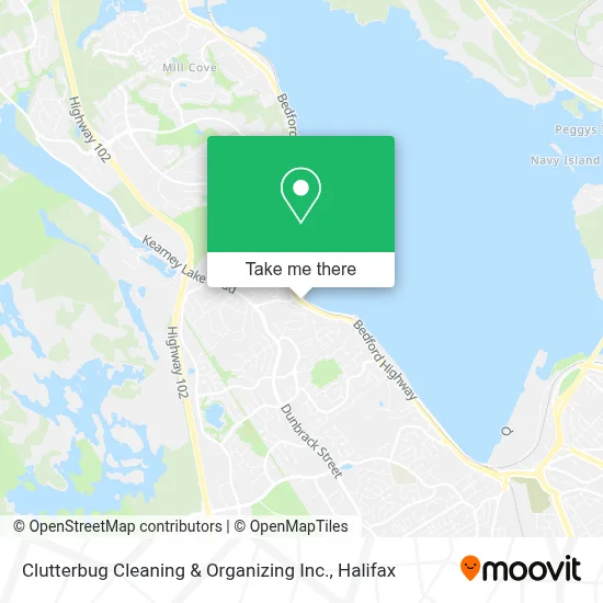 Clutterbug Cleaning & Organizing Inc. map