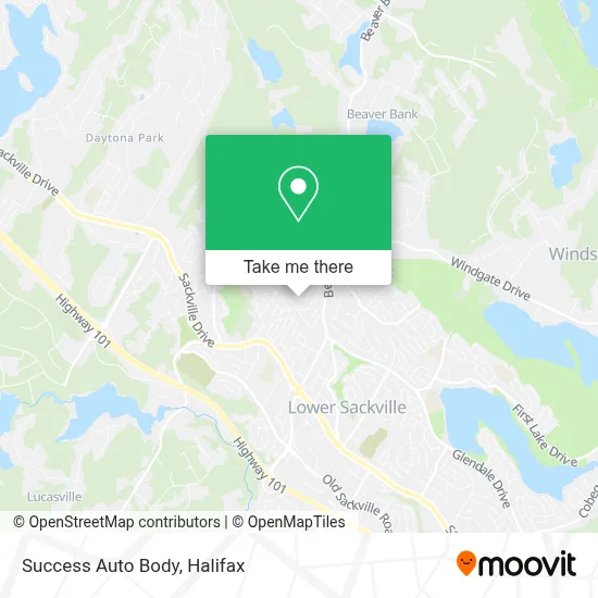 Success Auto Body map