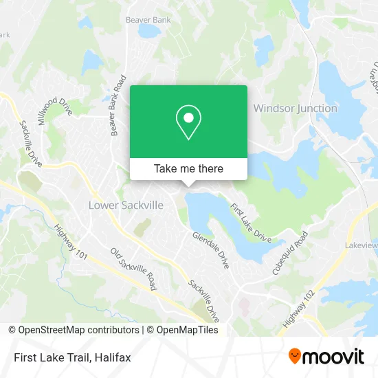 First Lake Trail map
