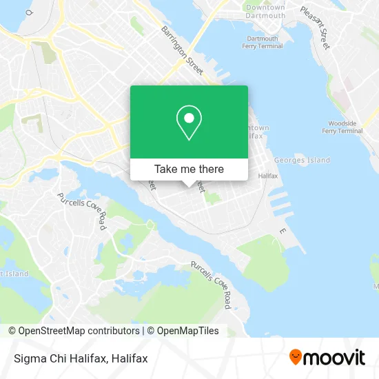 Sigma Chi Halifax map