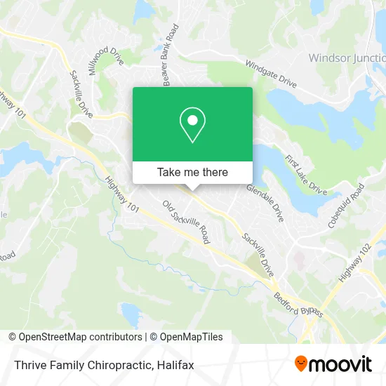Thrive Family Chiropractic map