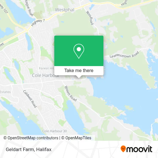 Geldart Farm map