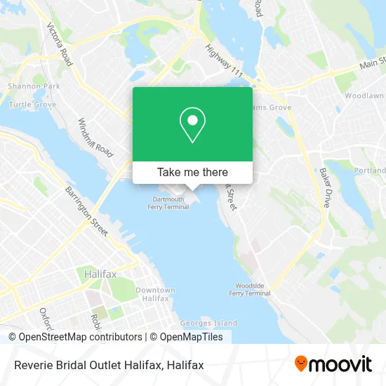 Reverie Bridal Outlet Halifax map