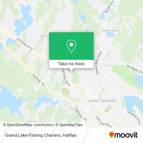 Grand Lake Fishing Charters map