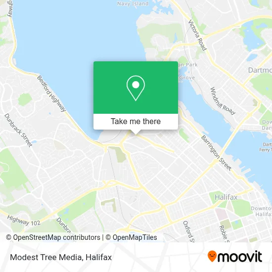 Modest Tree Media map