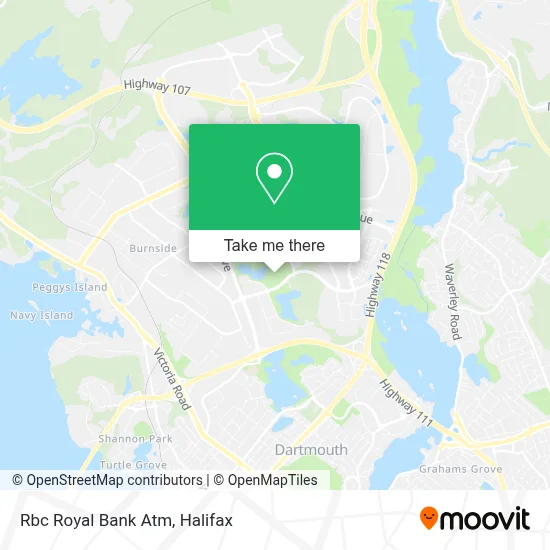 Rbc Royal Bank Atm map