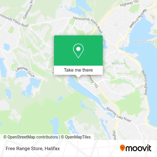 Free Range Store map
