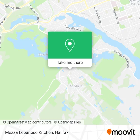 Mezza Lebanese Kitchen map