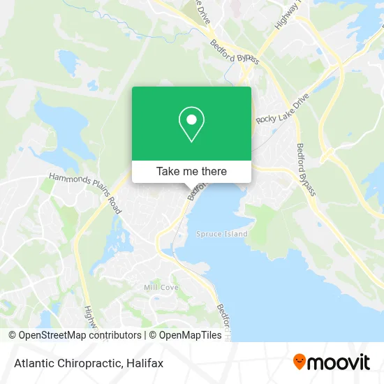 Atlantic Chiropractic map
