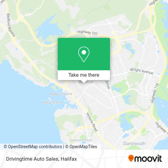 Drivingtime Auto Sales map