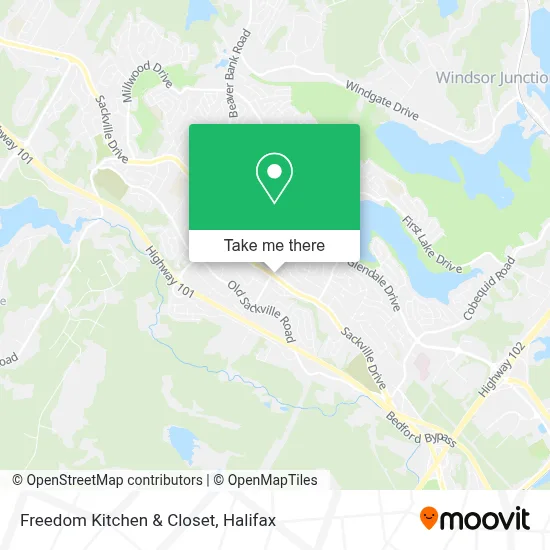 Freedom Kitchen & Closet map