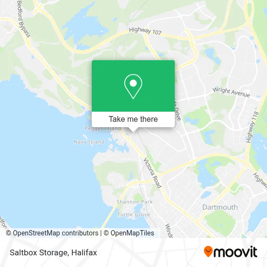 Saltbox Storage map