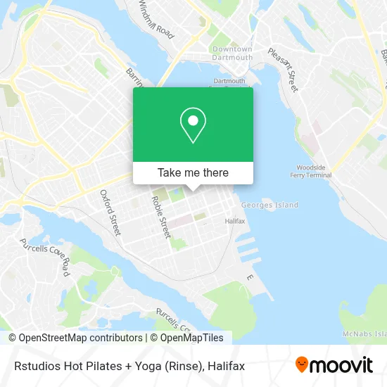 Rstudios Hot Pilates + Yoga (Rinse) map
