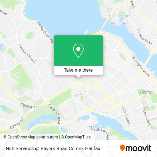 Nsh Services @ Bayers Road Centre map