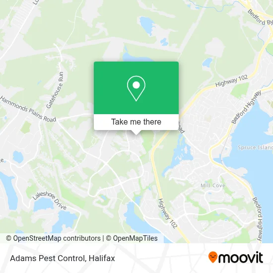 Adams Pest Control map