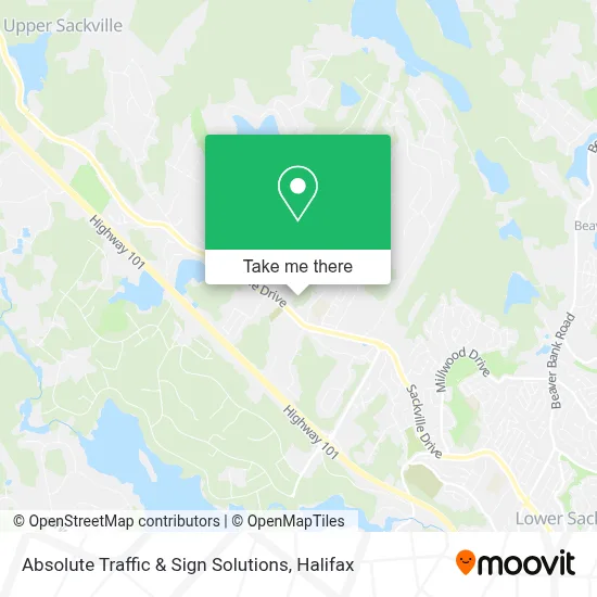 Absolute Traffic & Sign Solutions map