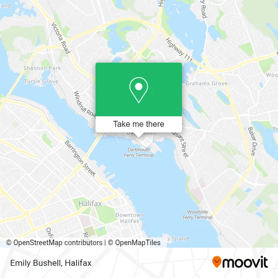 Emily Bushell map
