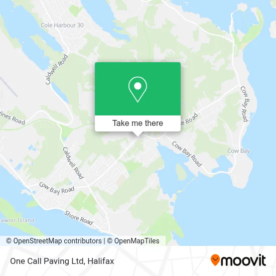 One Call Paving Ltd map