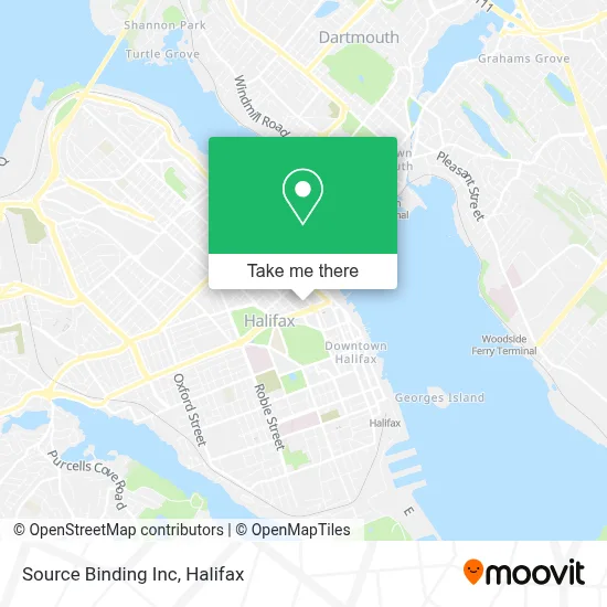 Source Binding Inc map