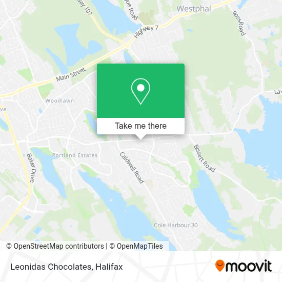 Leonidas Chocolates map