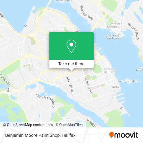 Benjamin Moore Paint Shop map