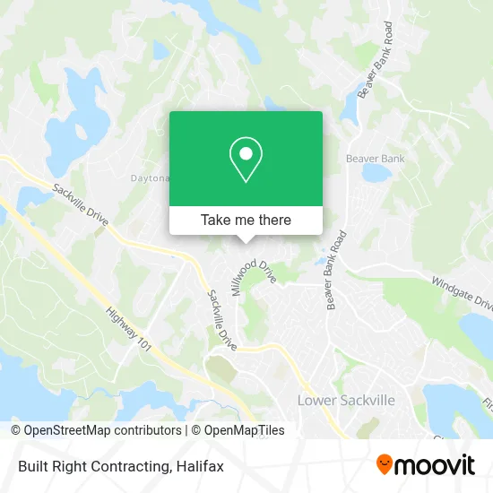 Built Right Contracting map