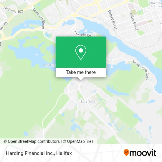 Harding Financial Inc. map