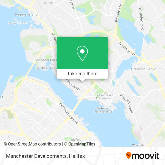 Manchester Developments map