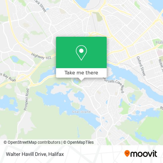 Walter Havill Drive map