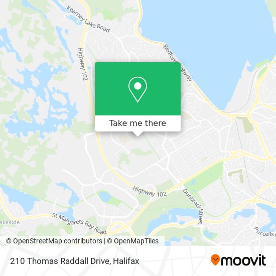 210 Thomas Raddall Drive map