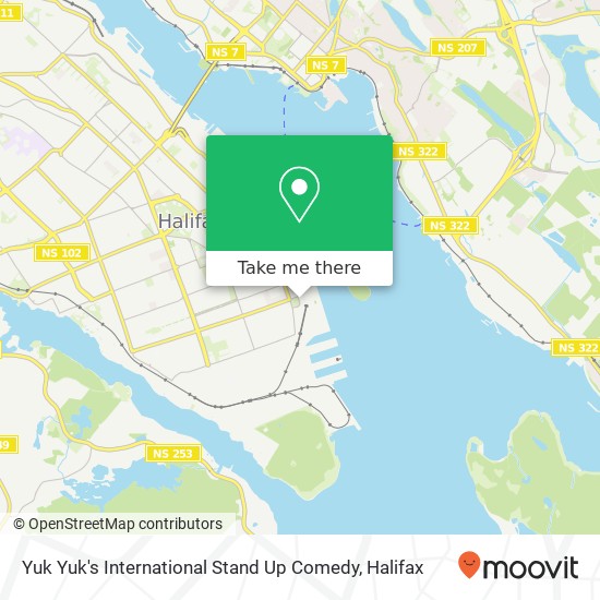 Yuk Yuk's International Stand Up Comedy, 1181 Hollis St Halifax, NS B3H 2P6 map