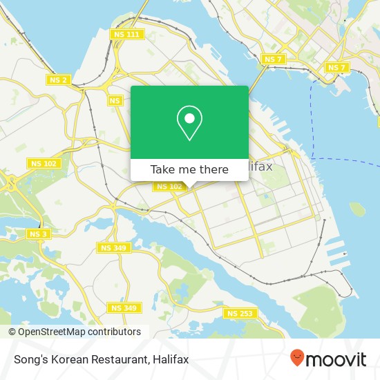 Song's Korean Restaurant, 6429 Quinpool Rd Halifax, NS B3L 1A7 map