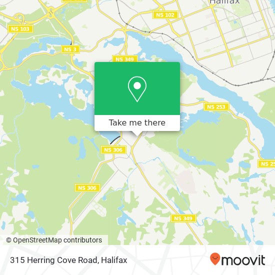 315 Herring Cove Road map