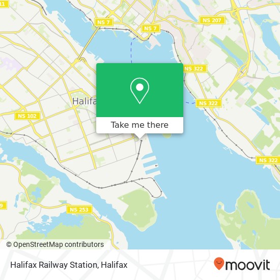 Halifax Railway Station map